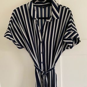 Veromoda Stripped button up dress
